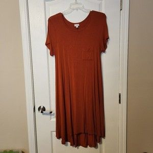 LuLaRoe Carly, size L (Copper/Burnt Orange)